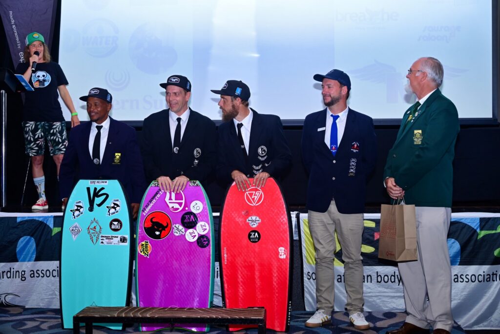 Prize giving, SA bodyboarding champs with Cape Town Bodyboarding Association